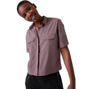 Athleta Hike Packable Top - Damask Mauve Sz Medium